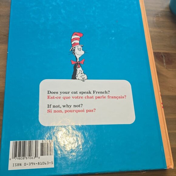 The Cat in the Hat Beginner Kids Book French Dictionary Random House Inc. 1964 - Picture 2 of 2